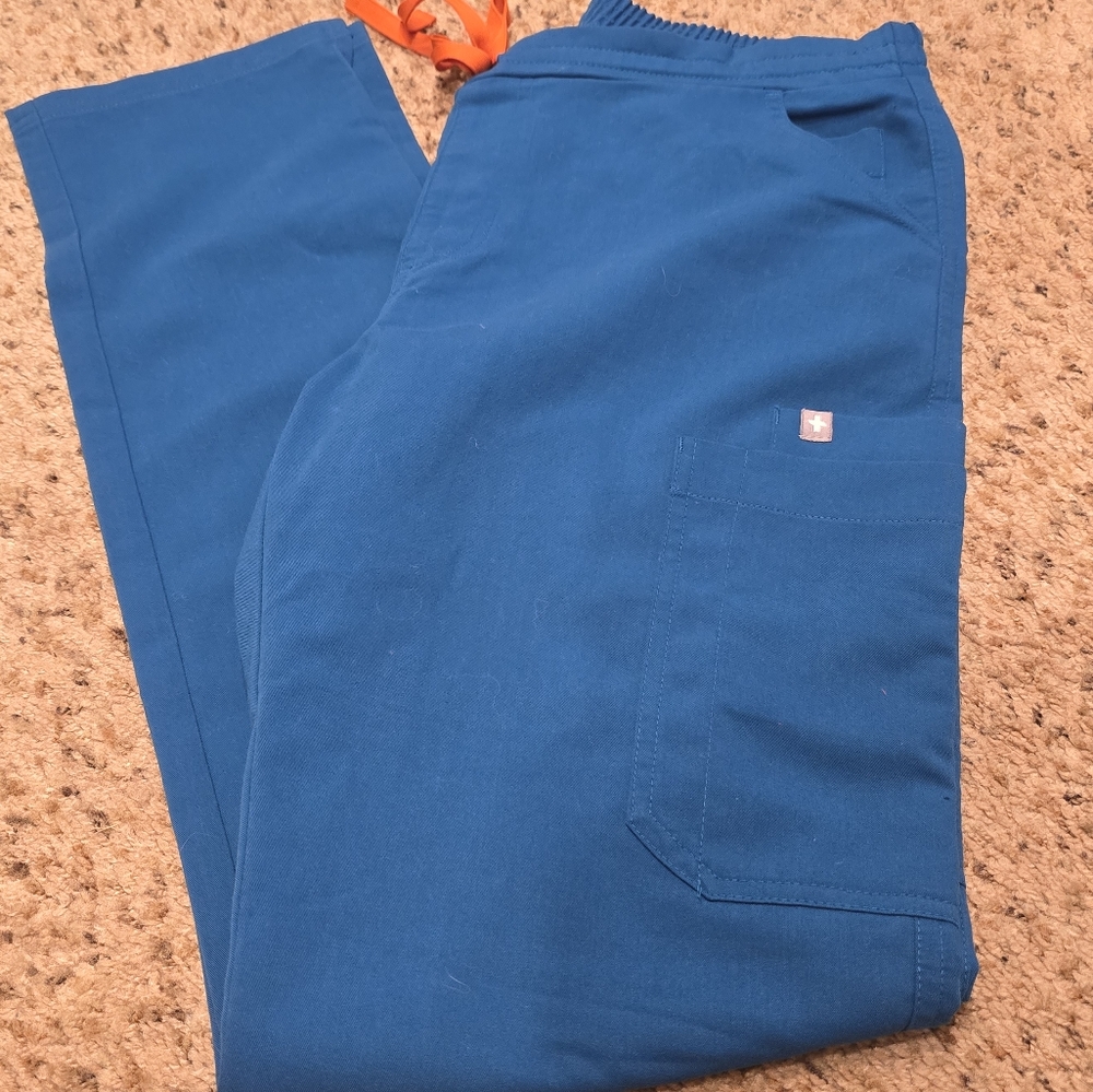 Womens Figs Yola-Alps Blue-Small Tall